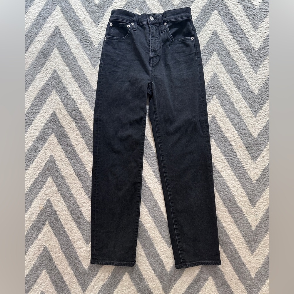 Madewell Classic High Rise Black Jeans